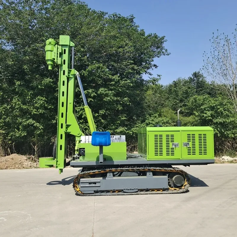 180 Rpm Hydraulic Photovoltaic Micropile Pile Driver Drill Machine for Rock