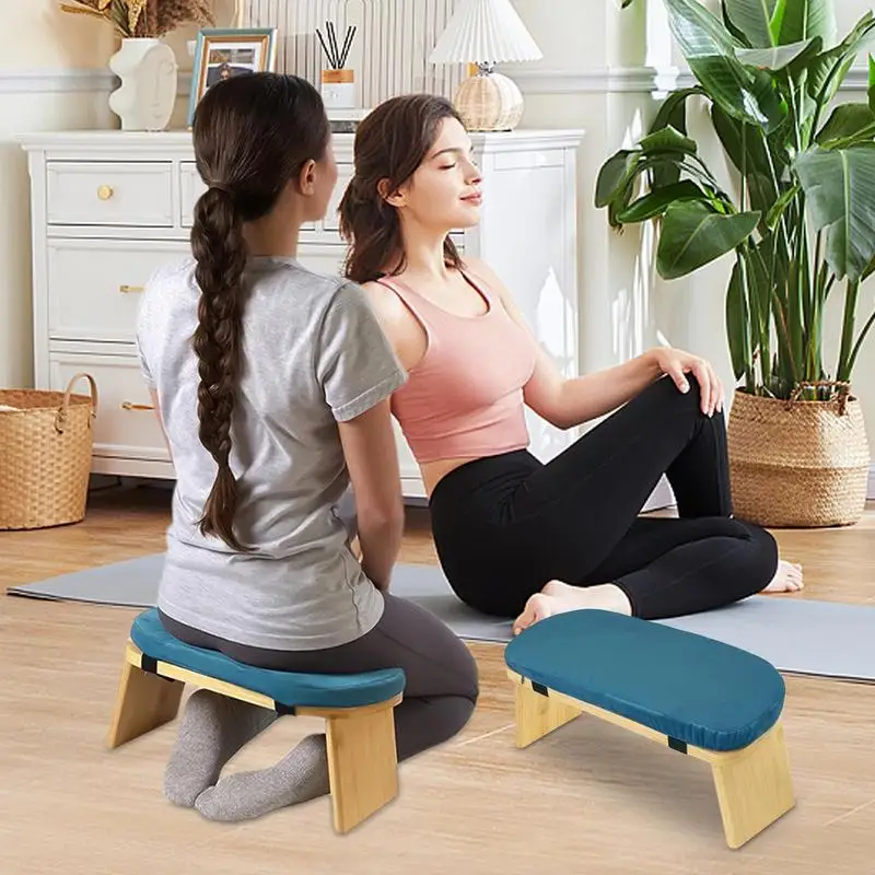 Seated Meditation Chair Prayer Bench With Meditation Cushion Prayer Seat Chair Ergonomic Kneeling Chair Ergonomic Meditation