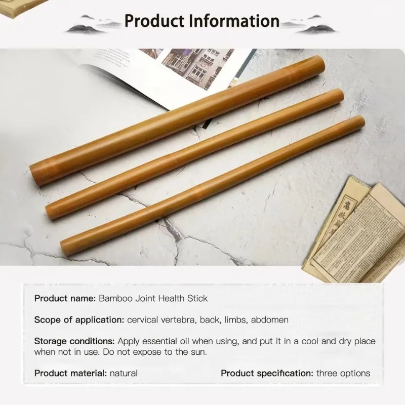 Natural Bamboo Massage Stick Wood Therapy Stick Gua Sha Massage Wood Therapy Tools for Body Contour Cupping Gua Sha Massager