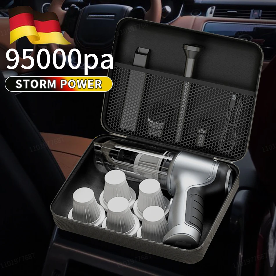 95000Pa aspirapolvere portatile senza fili aspirapolvere per auto portatile Mini ForCar Home Desktop tastiera pulizia pulitore senza fili