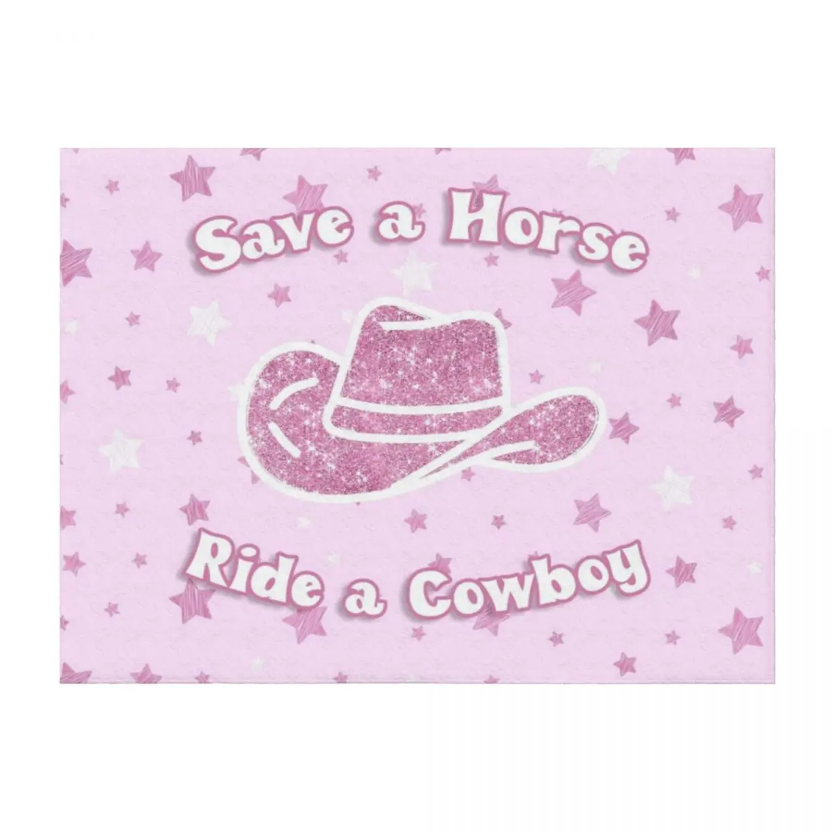 

Save a Horse Ride a Cowboy Throw Blanket Vintage Winter beds wednesday Shaggy Blankets