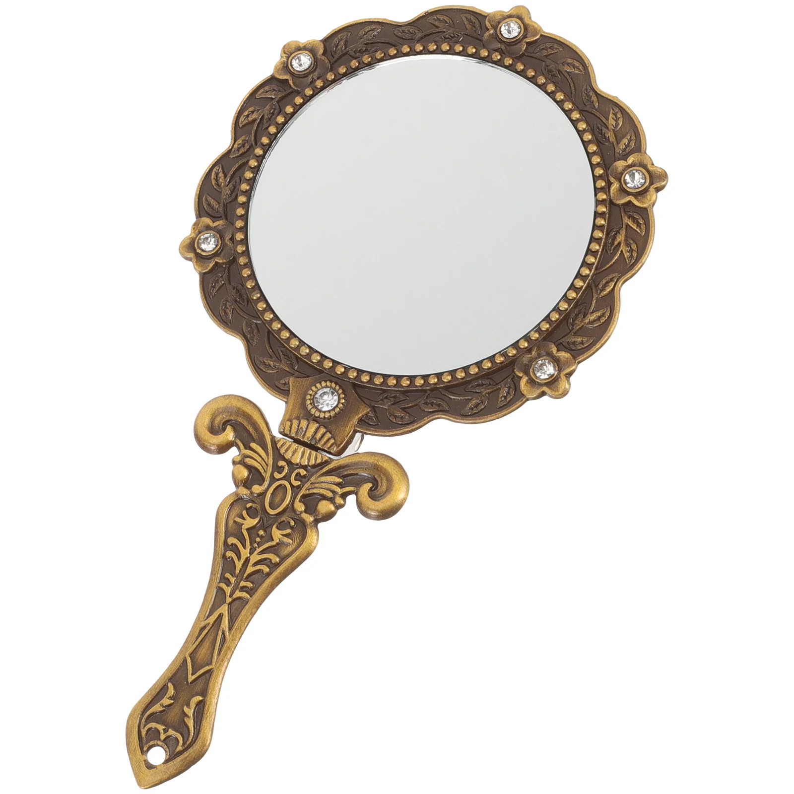 Ergonomic Handheld Vanity Mirror for Women Portable Makeup Mirror with Beautiful Design High Clarity Reflective Surface for on