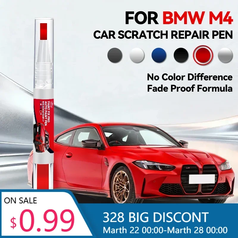 Hot Car Dedicated For BMW M4 Car Paint Repair Pen Touch Up Scratch Remover DIY Auto Accessories Black 475 Blue P5T Gray B39 Oran