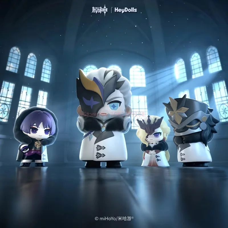 Mihoyo Suplay Genshin Fatui Harbinger Blind Box Mihoyo Game Anime Figuur Collectibles Merchandise Mystery Box Geschenken Ornamenten