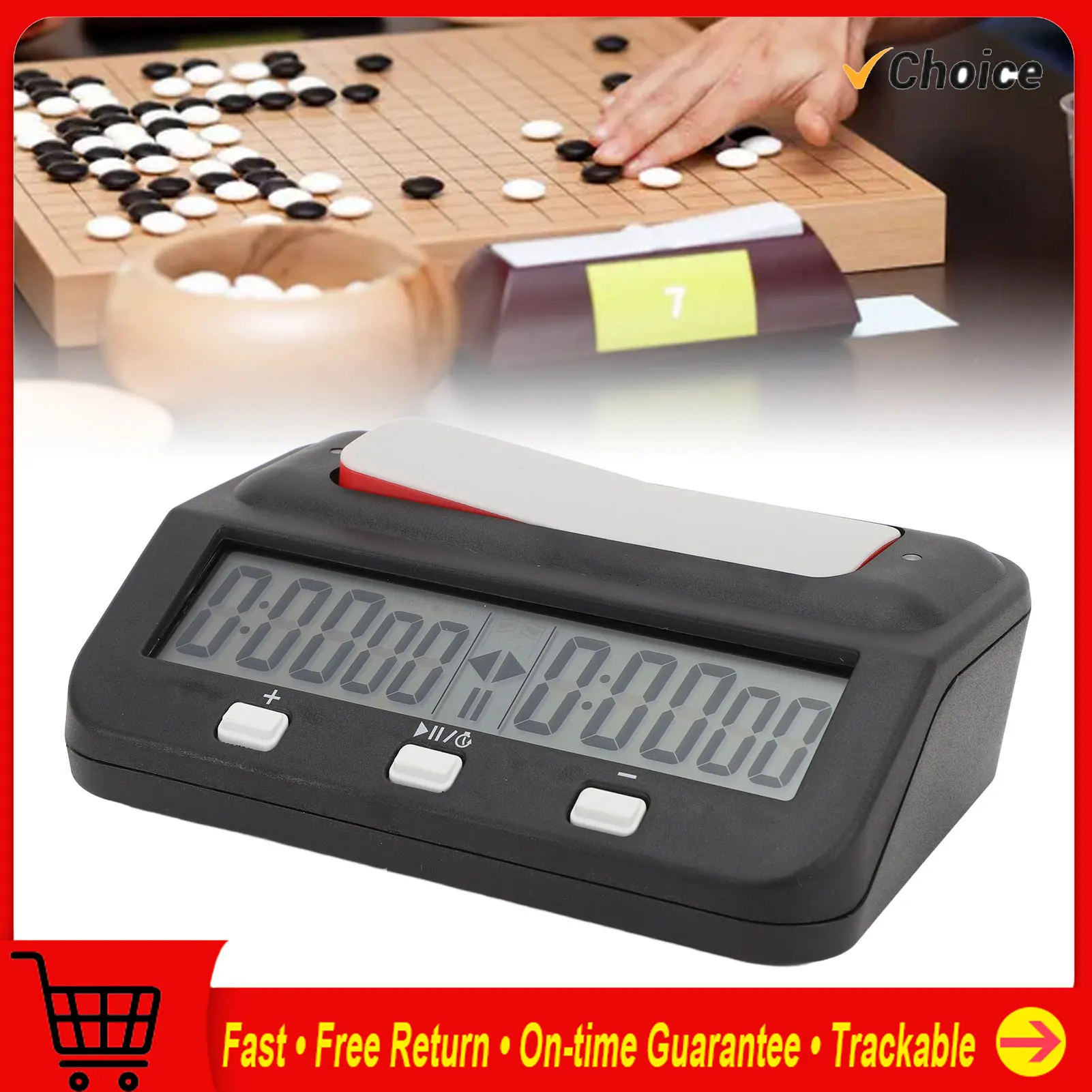 Chess Clock Portable Chess Timer Professional Digital Timing Chess Timer for Chess Match Go Chess Game