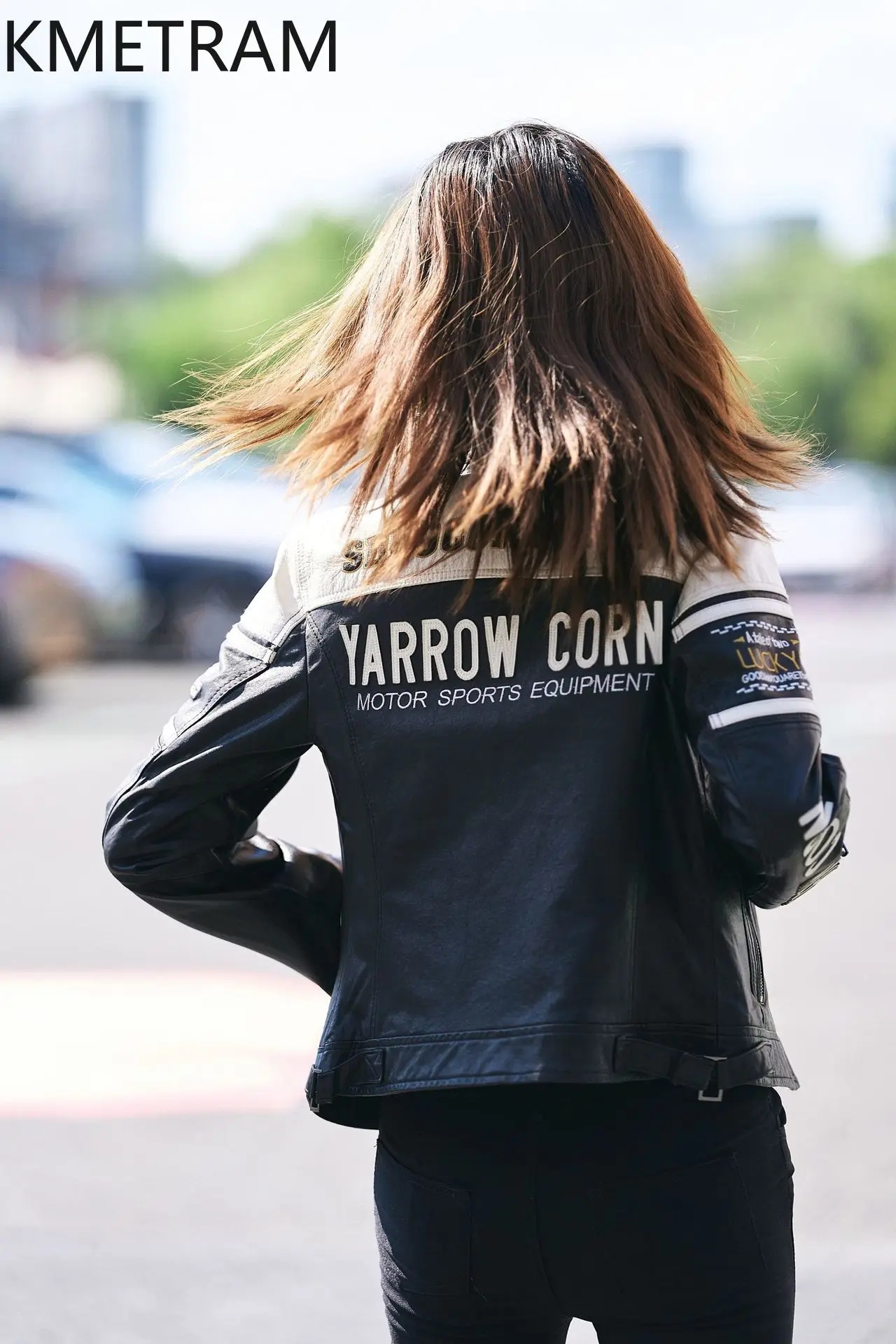 

KMETRAM 100% Genuine Sheepskin Leather Jacket Woman Short Slim Motorcycle Jackets Autumn Fashion Coats Women Clothing 2026 가죽자켓
