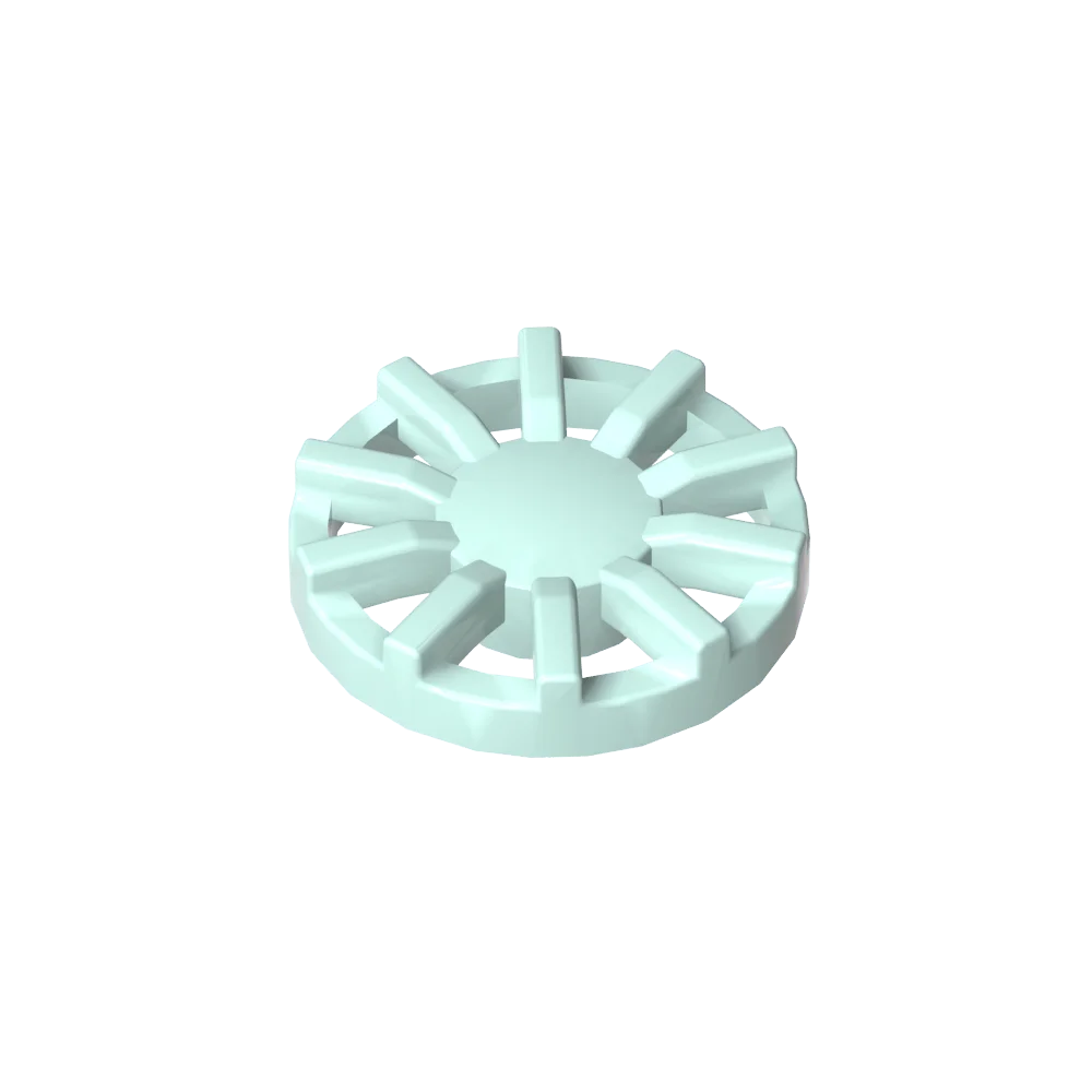 Gobricks GDS-2162 Wheel Cover 7 Spoke Y Shape - for Wheel 18976 compatible with lego 18978B Assembles Building Blocks