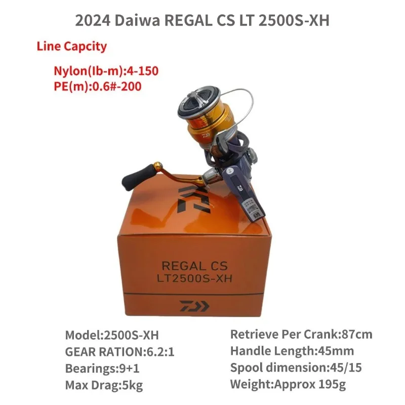 2024 DAIWA REGAL CS LT Lightweight Spining Fishing Reel 1000S