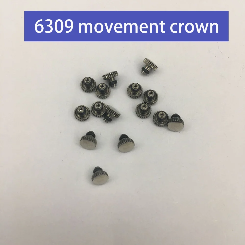 Watch Movement Accessories Crown Suitable for 6309 Movement Watch Repair Parts Watch Handle Crown