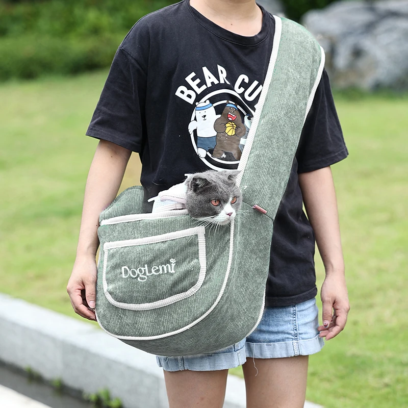 Canvas Puppy Cat Dog Single Shoulder Bag Outdoor Travel Pet Carrier for Small Dogs Chihuahua Carrying Bags mascotas Accessories