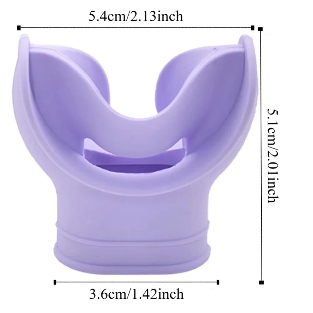 交換用シュノーケルマウスピース舌サポート水中ダイビングレギュレーターマウスピース快適なシリコンダイビングマウスピース