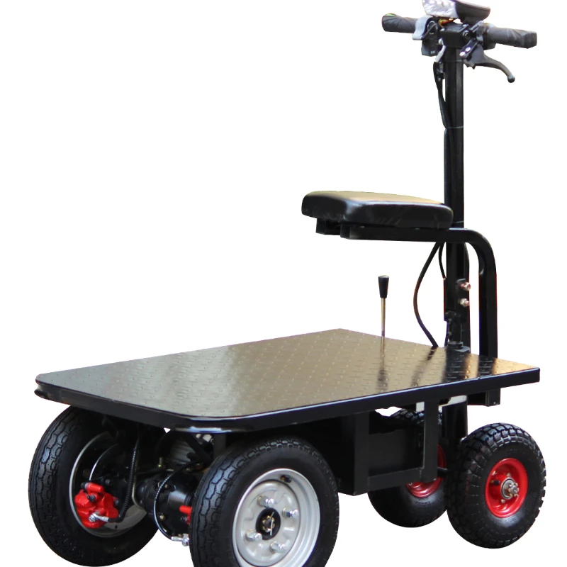 CX Reverse Donkey Electric Flat Truck Tricycle Construction Site Pull Cement Sand Tiger Cart