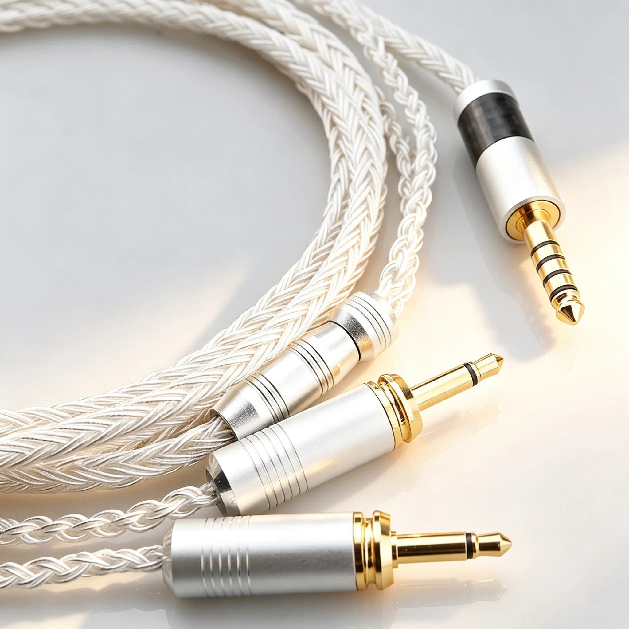 HIFI 16 Core OCC Silver Plated Headphone Cable For Focal Clear Elear Elex Elegia Stellia Celestee Radiance Klipsch HP-3 Clear MG