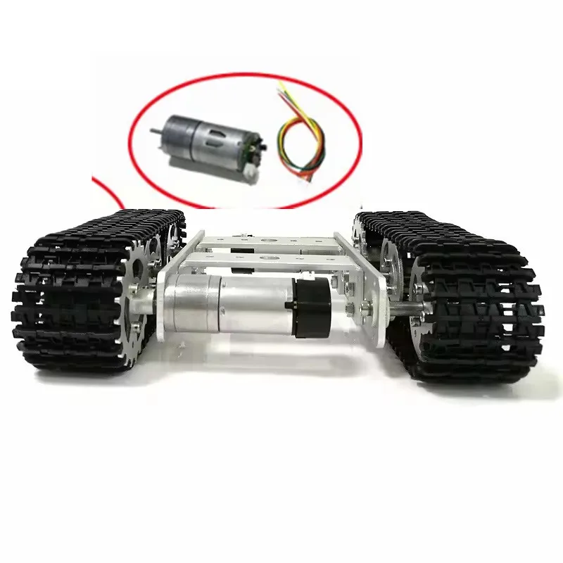 Châssis de voiture sur chenilles robot, bricolage, enseignement sur chenilles/plate-forme chenille pour arduino