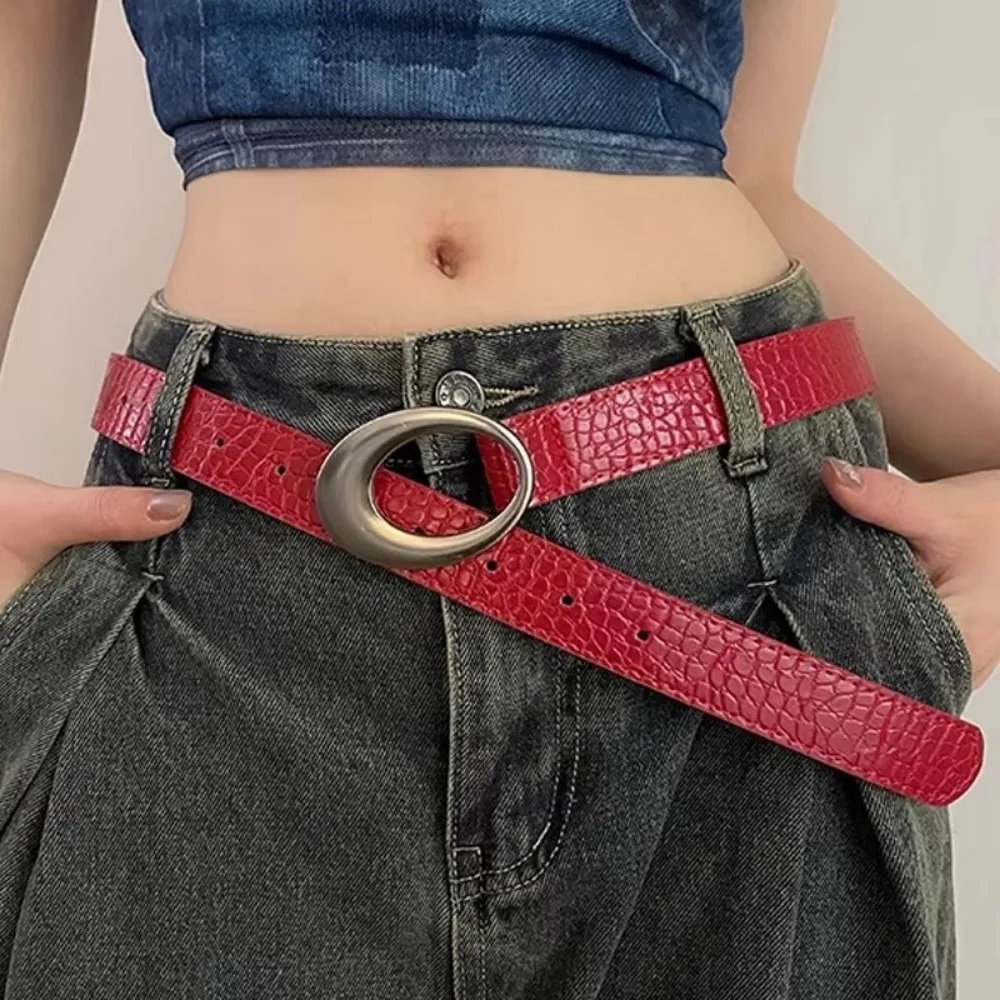 أحزمة الخصر Y2K عادية القمر ستار الشرير الديكور قابل للتعديل الجينز السراويل حزام مشبك معدني بولي حزام حزام جلد