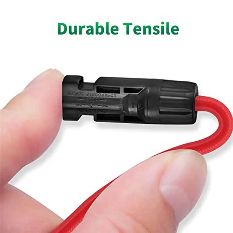 *ABKM 4 mm² Solar Cable Y-Distributor 3 Pair,1Y2 Solar Panel Y Plug 12AWG Y Plug Photovoltaic Cable Y Plug,1Y2 Plug