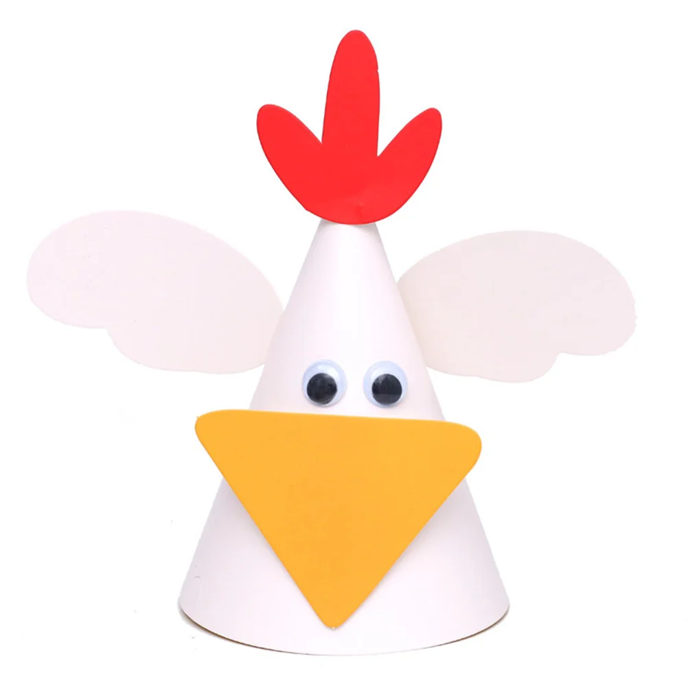 

5Pcs DIY Birthday Hats Animal Party Hat Decorations Colorful Shiny Headpiece for Birthday Party Shower Costume