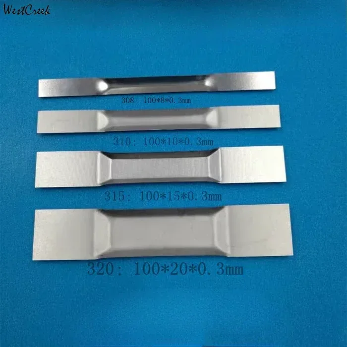 WESTCREEK 3pcs 0.2mm thick 210 215 Polishing tungsten boat evaporator W evaporation boat wolfram thermal evaporation source