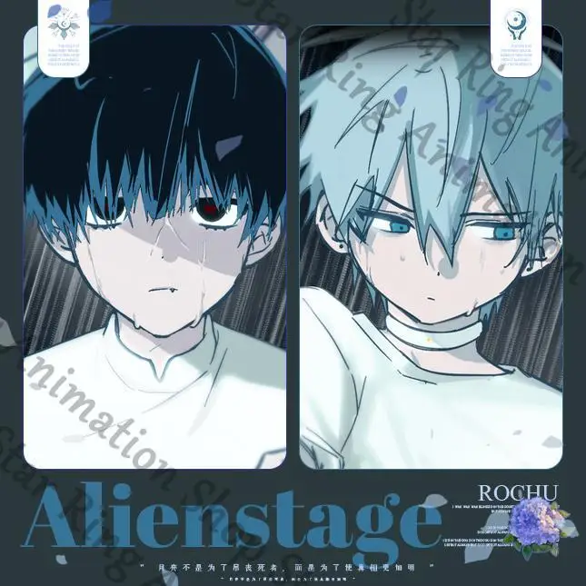 

Anime Alien Stage Till Ivan Badge Emblem Brooch Tinplate Projection Card Q Version School Student Cospaly Cartoon Gift