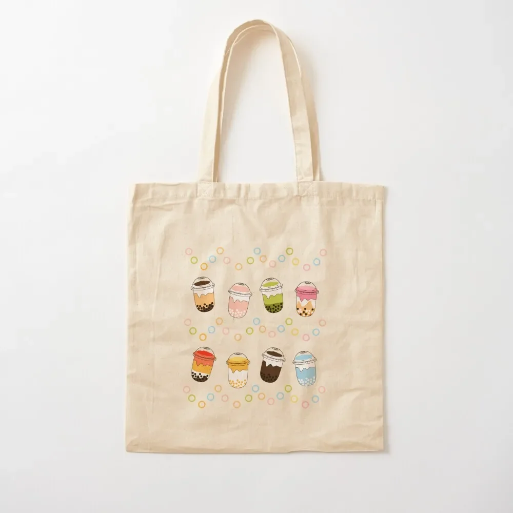 

Cute Bubble Tea Tote Bag Gift bags Customizable tote bag Beach bag