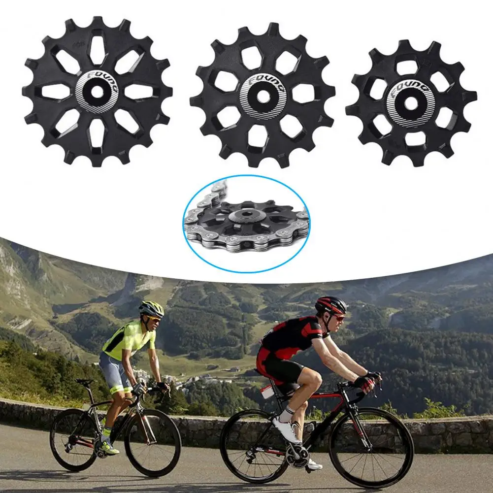 

FOVNO Rear Derailleur Pulley 12T 14T 16T Heavy-duty Corrosion Resistant Rust-proof Wide Narrow Tooth Guide Wheel Support