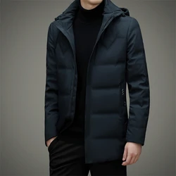 Casual 2024 Winter Men's Top Hooded Duck Down Jackets Streetwear Loose Windproof Warm Puffer Coats Outdoor Down Garment Clothing