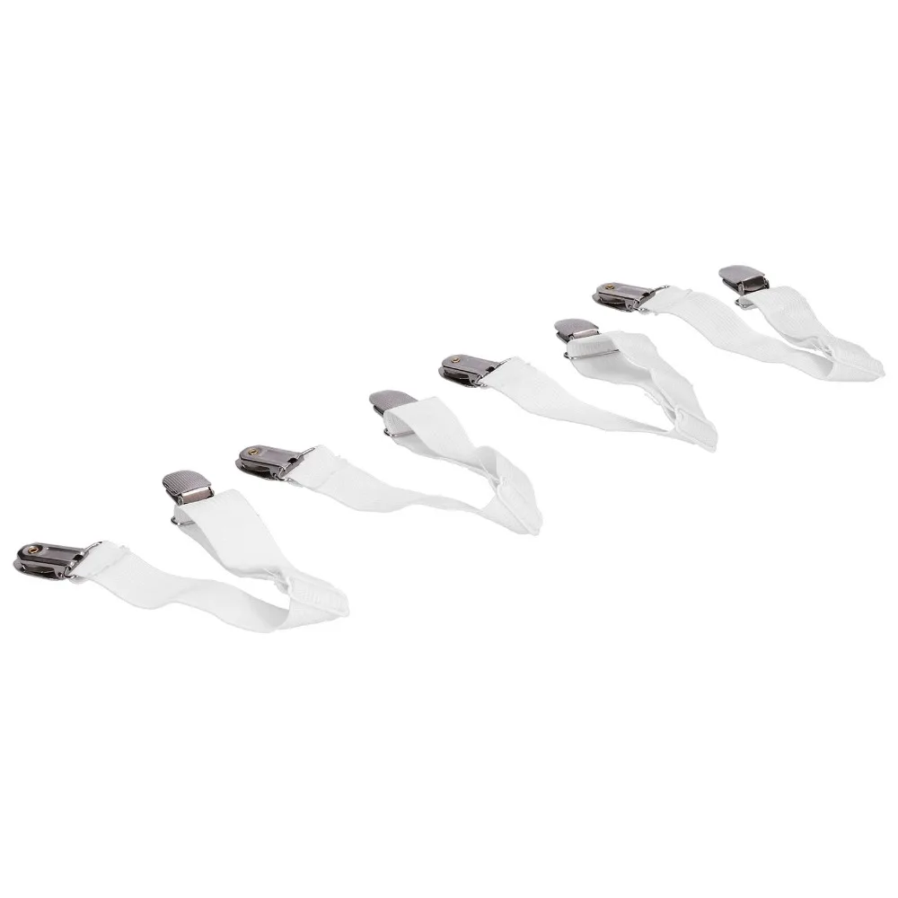 4Pcs Easy Install Adjustable Bed Sheet Clips Durable Anti-slip Sheet Fasteners Sturdy Tablecloth Clips Home Use