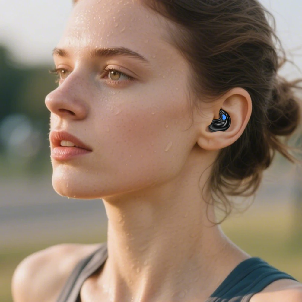 سماعة رأس 5.4 متوافقة مع تقنية البلوتوث للحد من الضوضاء أثناء النوم، سماعة رأس صغيرة محمولة متعددة الوظائف للتحكم عن بعد #6