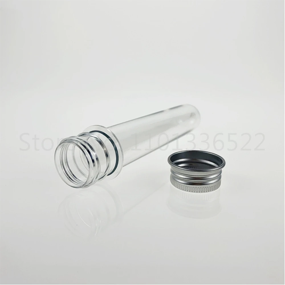 Imagem -05 - Pet Test Tube Garrafa Transparente Cilíndrico Plástico Garrafa Recarregável para Máscara Doces Linha de Dados 30 ml 40 ml 70 ml 100ml 10 Pcs