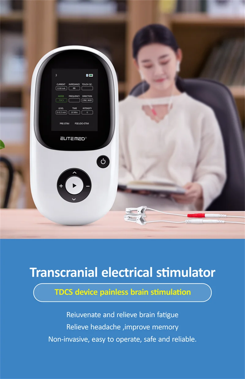 Brain Neuromodulation TDCS Transcranial Direct Current Stimulation Medical Device For Tinnitus Therapy