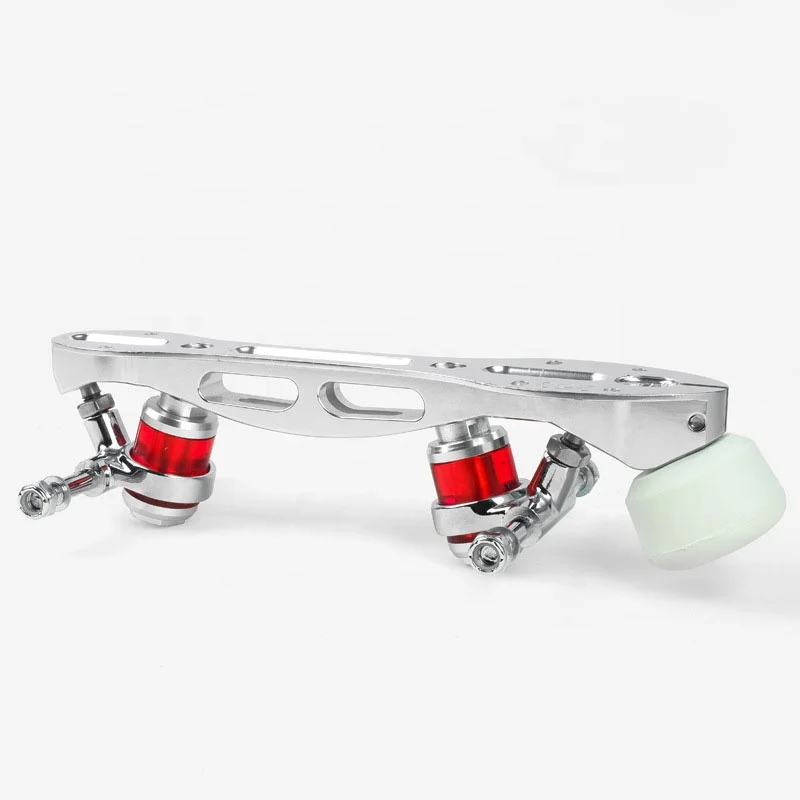 CNC Machined Aluminum 4-Wheel Roller Skate Frame, Alloy Chassis Base Bracket, Replacement Support Plate for Professional Roller