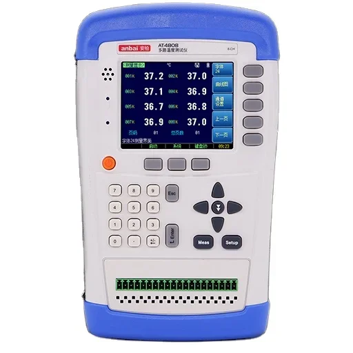 

Цифровой портативный термопарный измеритель температуры AT4808 с регистратором данных, 8 каналов, пластиковый корпус, для промышленного использования