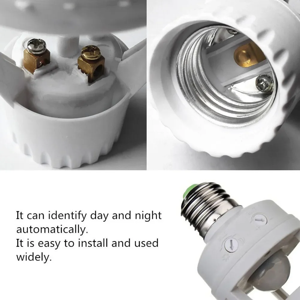 110~240V PIR Motion Sensor E27 B22 E14 LED lamp bulb holder With light Control Switch Infrared Induction Bulb Socket adapter