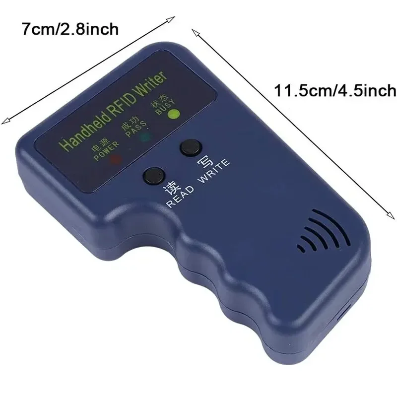 Imagem -06 - Substituição Handheld id Card Writer Copiadora Duplicadora Programador Regraváveis Keyfobs Tags 125khz Em4100 5200 T5577 Pcs