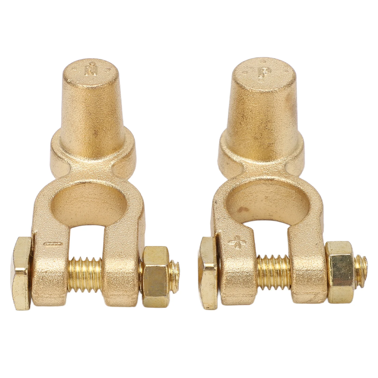 1 Pair SAE to JIS Car Battery Terminal Connector  Negative Top Post Battery Terminal for Auto Brass Battery Terminal