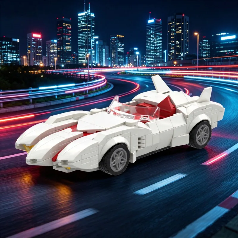 

Конструктор MOC 359 деталей: Модель гоночного автомобиля Mach 5 из классического аниме, технический набор для сборки, развивающая игрушка для взрослых