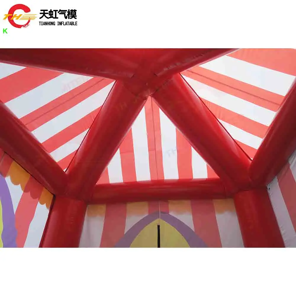 Szybka wysyłka Namiot Cyrkowy 4x4m Zewnętrzny Nadmuchiwany Namiot na Targi Powietrzoodporny Namiot Ogrodowy