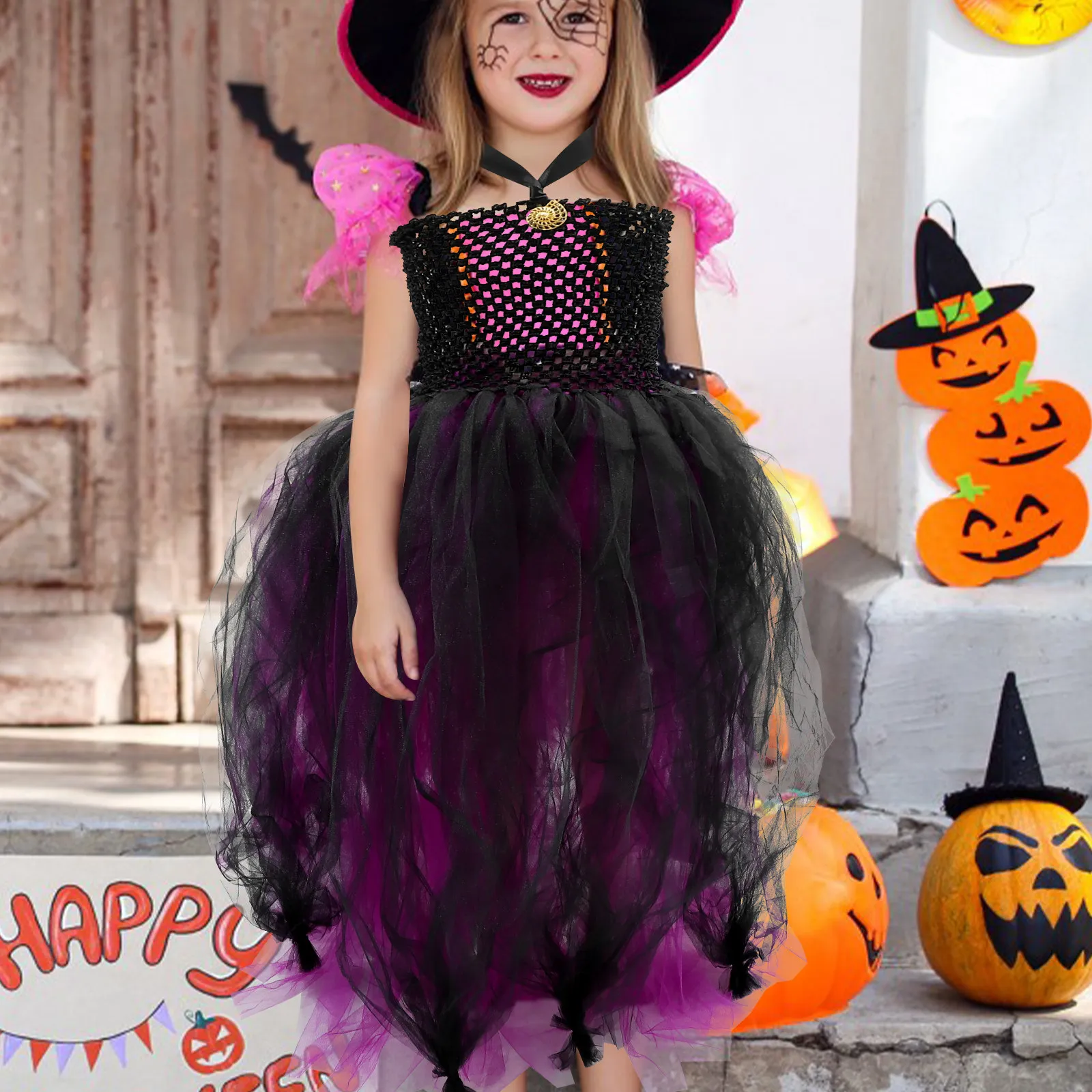 1Pcs Premium Sleeveless Tutu Dress for Girls Birthday Easter Halloween Christmas Party Photo Prop Costume Outfit Gauze Girl