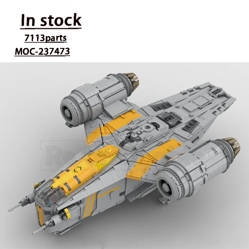 

MOC-237473 Новый город космический корабль, модель строительного блока, 7113 шт., игрушка на день рождения для мальчиков и детей, подарок на Рождество