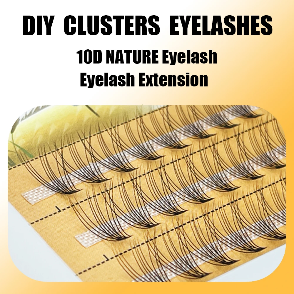 10/20/30/40D Nature Mink Lashes 1 Box/60 Cluster Eyelash Extension 3D Russia indiviual Eyelashes bundle Makeup Tool Lashes Cilia