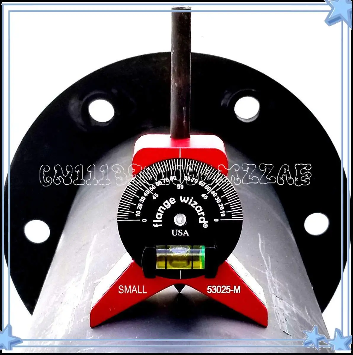 Y Shaped Pipe Center Detector, Adjustable Dial Bubble Protractor Measuring Tool
