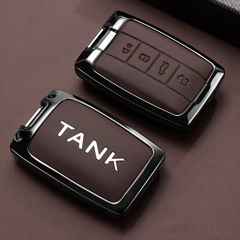 Zinklegierung Autoschlüssel-Hülle für Great Wall GWM WEY TANK 300 500 Tank300 Tank500 2022 2025 2026 Schlüsselanhänger Abdeckung Zubehör – Detail 7