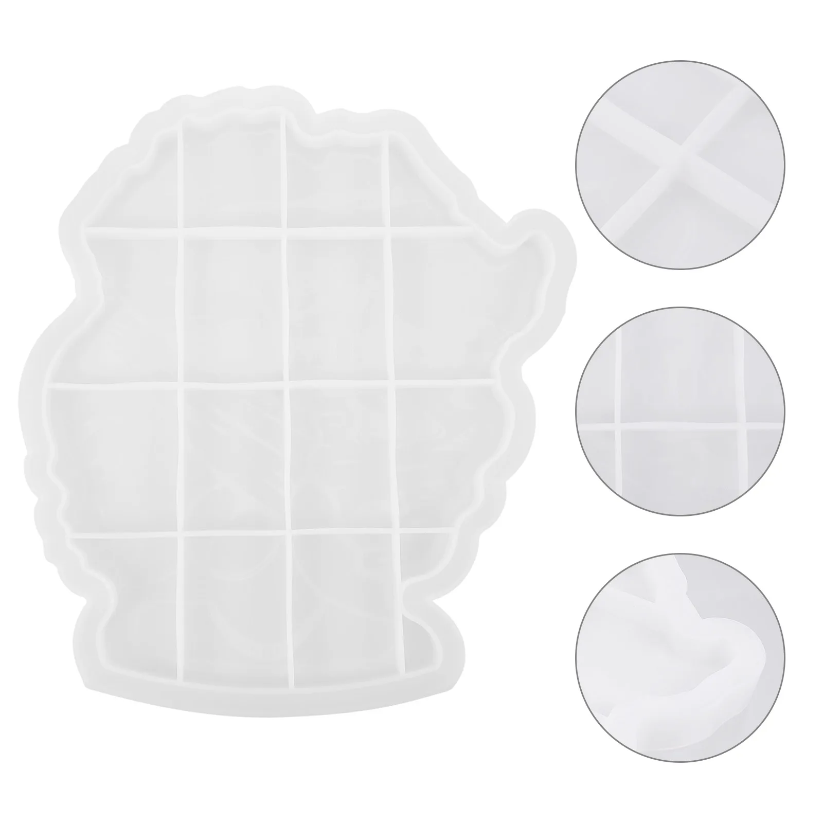 

Crystal Epoxy Mold Fruit Tray DIY Resin Mould Casting Coaster Silica Gel Plate Molds African Goddess Head