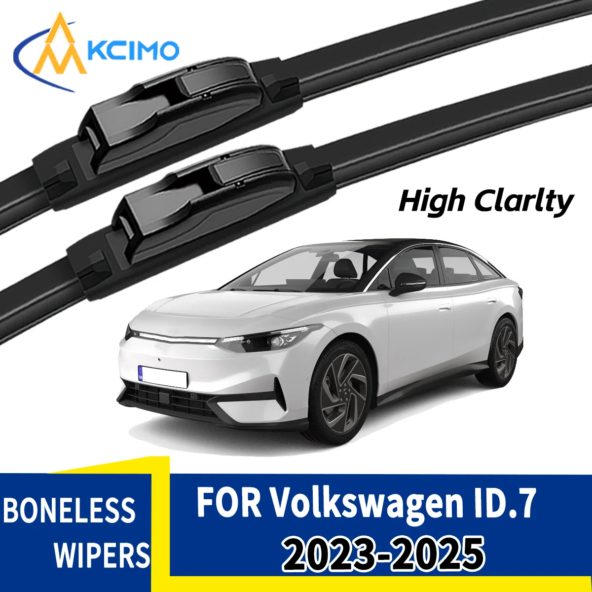 Clear Vision Rain or Shine 2Pcs Front Wiper Blades For Volkswagen ID.7  2023-2025 All-Weather Durability Safe Driving