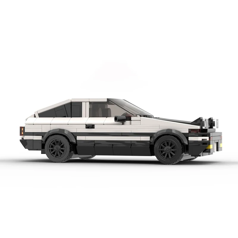 401PCS MOC City Champions Super Car Initial D Toyota AE86 Sprinter Trueno Model Technology DIY Assembly Building Blocks Gift Set view 2
