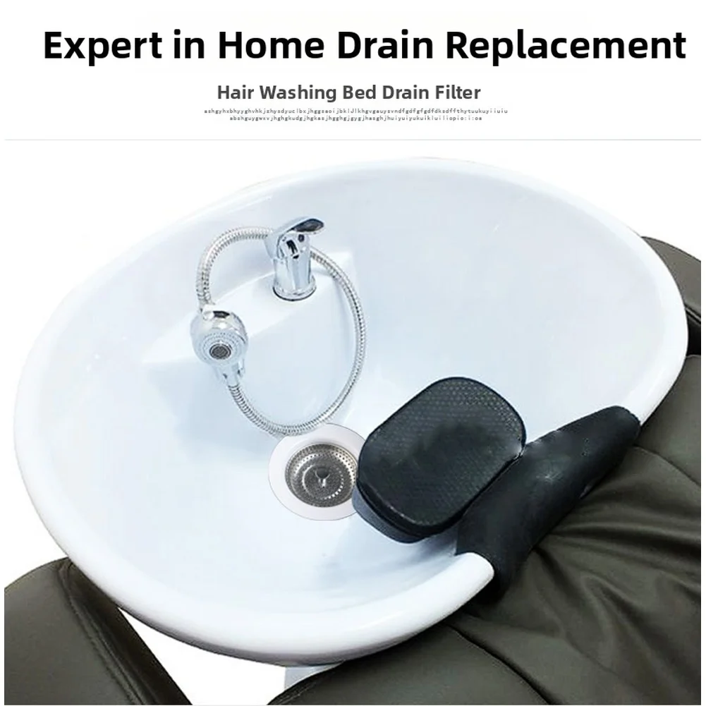 SUS304 Stainless Steel Hair Catcher Filter for Salon Shampoo Bowl Sink 80mm Drain Opening 80-85mm Inner Diameter Fit