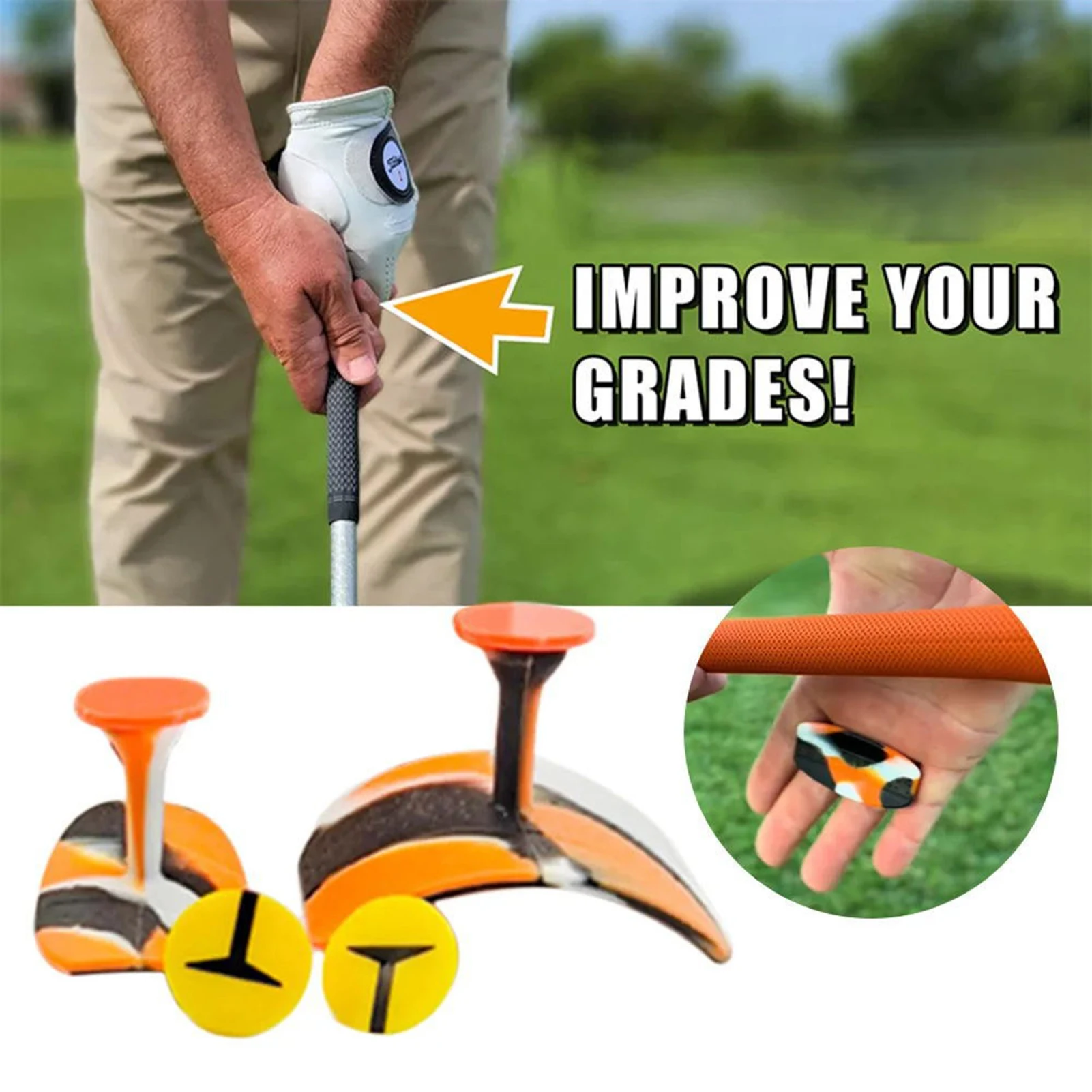 

Golf Training Grip Aid n Golf Swing Tool Posture Aid for Outdoor Indoor Sports