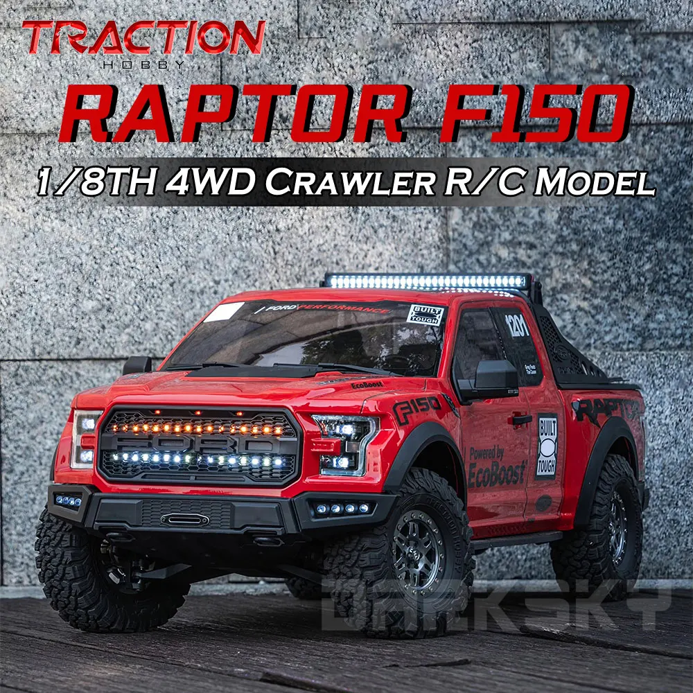 

KM 2025 RAPTOR F150 RTR 2.4GHz TRACTION HOBBY 1/8 RC Simulation Electric Remote Control Model Car Crawler Adult Children's Toys