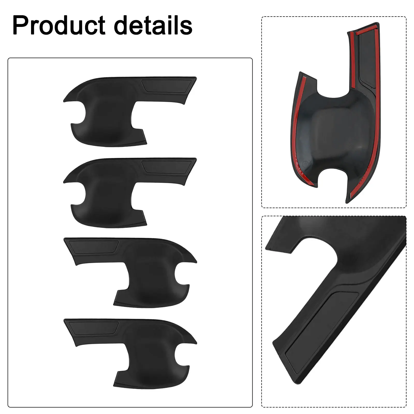 Aesthetic Upgrade Matte Black ABS Door Handle Covers Compatible with For Isuzu D Max (Dmax) Models from 21 to 24