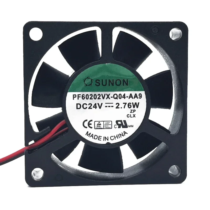 60*60*20MM Jianzhun SUNON PF6020VX-Q04-AA9 24V 2.76W Magnetic Suspension Silent Cooling Fan 6CM